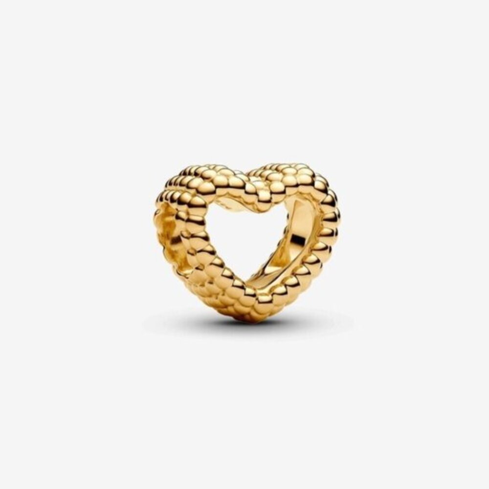 Authentic Beaded Open Heart Pandora Charm